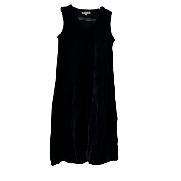 Other - Kin kin girls sz 8 black velvet sleeveless jumper dress fancy holiday party fun